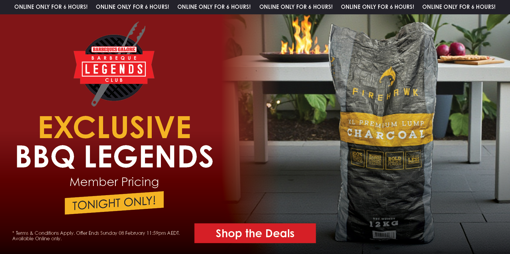 Exclusive BBQ Legends Member Pricing | Tonight Only | Shop Now